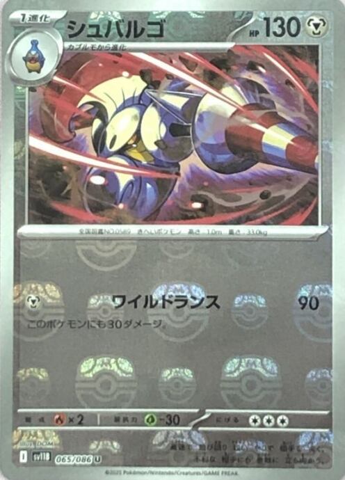 【Aランク】シュバルゴ(マスターボール(ミラー)