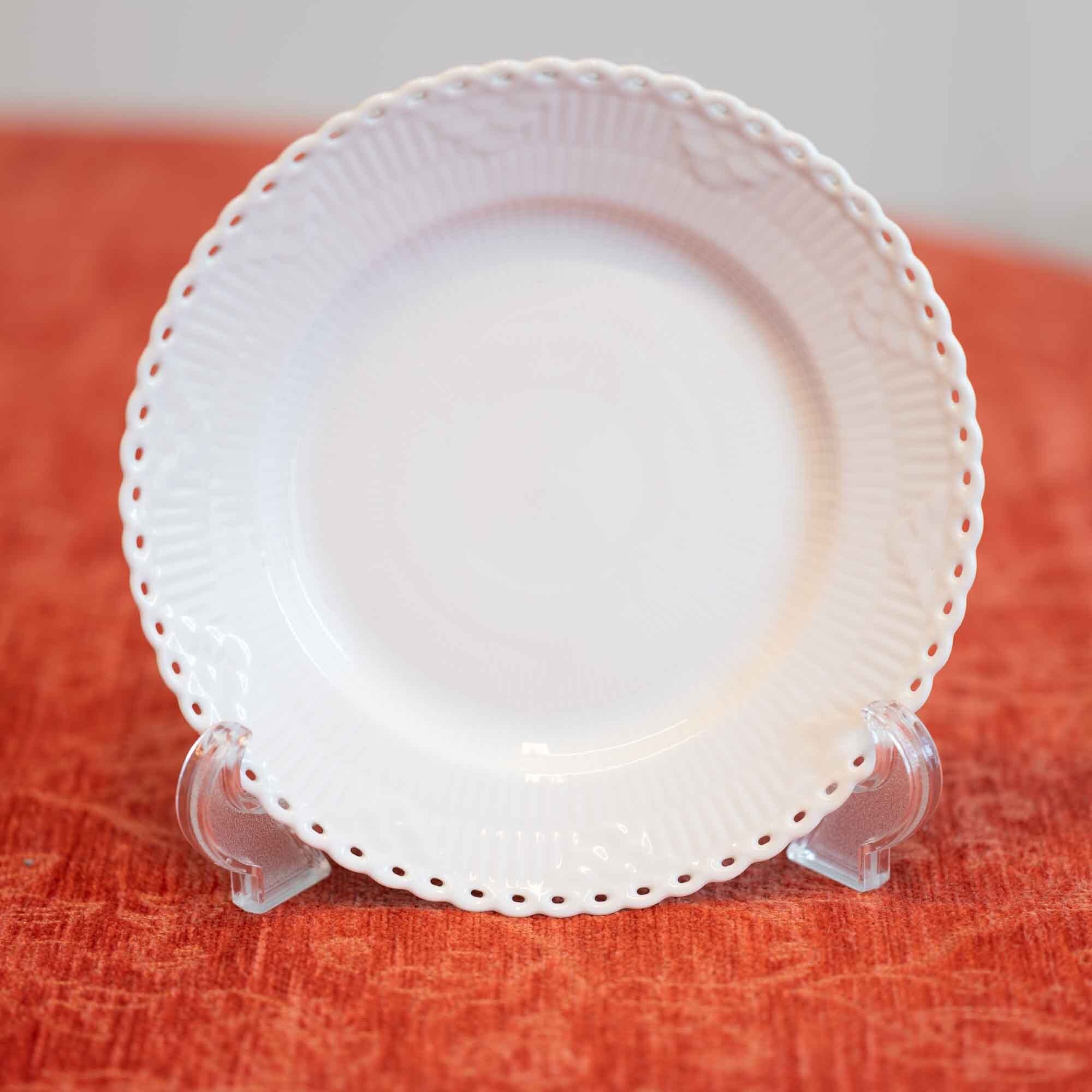 ロイヤルコペンハーゲン ホワイトフルーテッド フルレース ケーキプレート