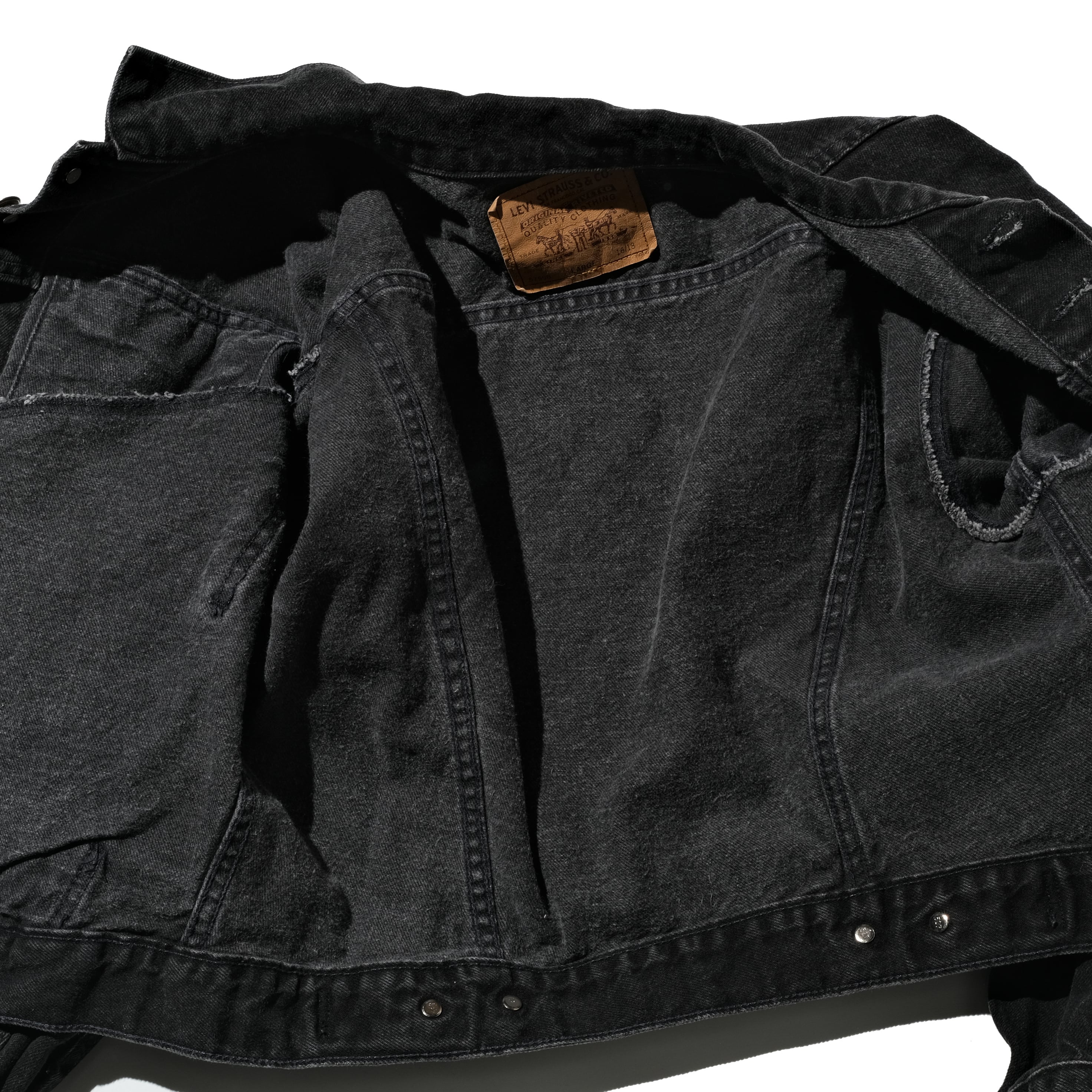 92's Levi's 57598 black denim Jacket made in USA [like M] | goodbuy