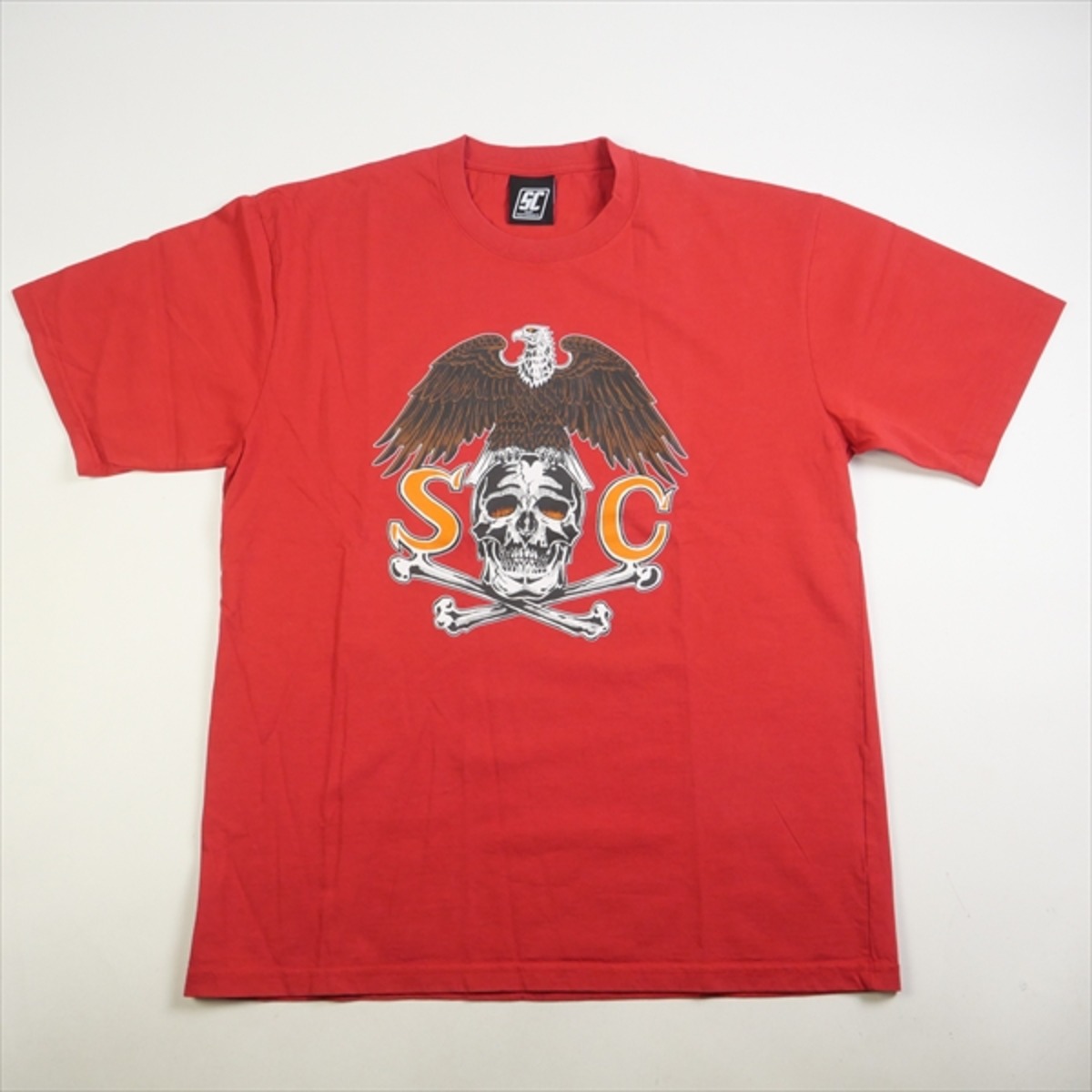 Size【2】 SubCulture サブカルチャー EAGLE SKULL T-SHIRT RED T 