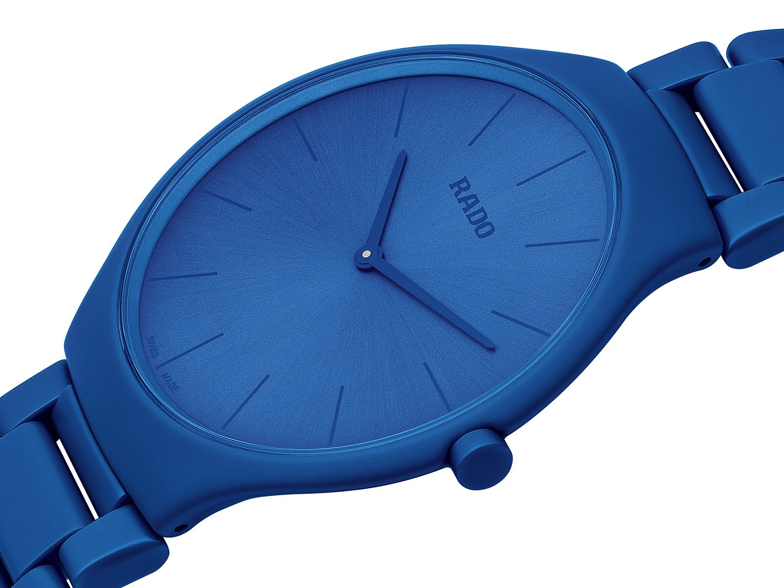 【RADO ラドー】True Thinline Les Couleurs™ Le Corbusier  Spectacula ultramarine 4320K シンライン ル・コルビュジエ（ブルー）／国内正規品 腕時計