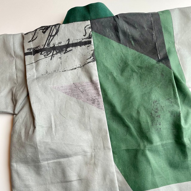 90サイズ【甚平】 特別仕様　trawler ×グリーン