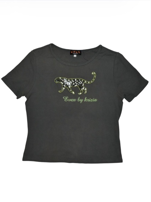 DoReMi Unique Series – Sequin Leopard Graphic Te