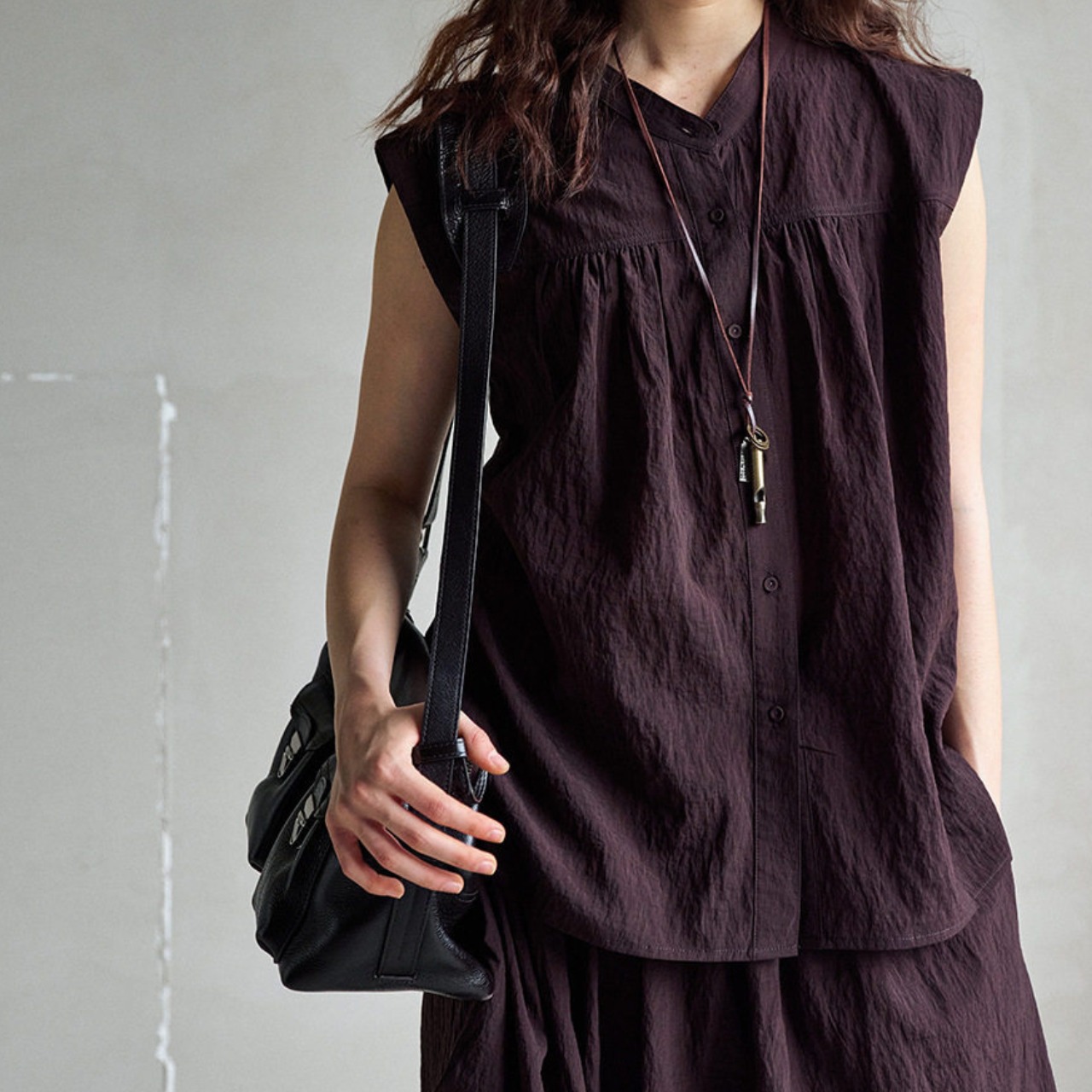 Sheer  Open Color Loose Shirt 【3color】 T4583