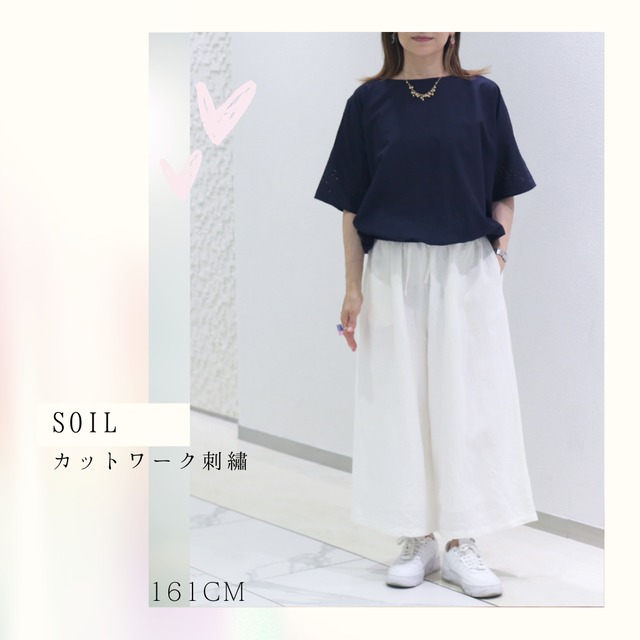 SOIL/INSL23221 (ブラウス)ソイル 80'S VOILE WITH CUT WORK LACE GATHERED SMOCK
