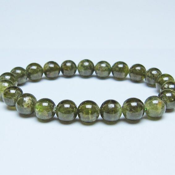 ツァボライト ブレスレット 9mm 一点物 おまかせ便 111-49797