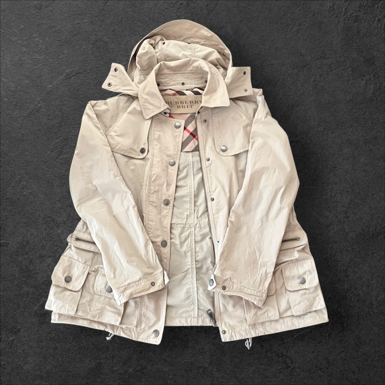 Burberry Brit Utility Hooded Jacket