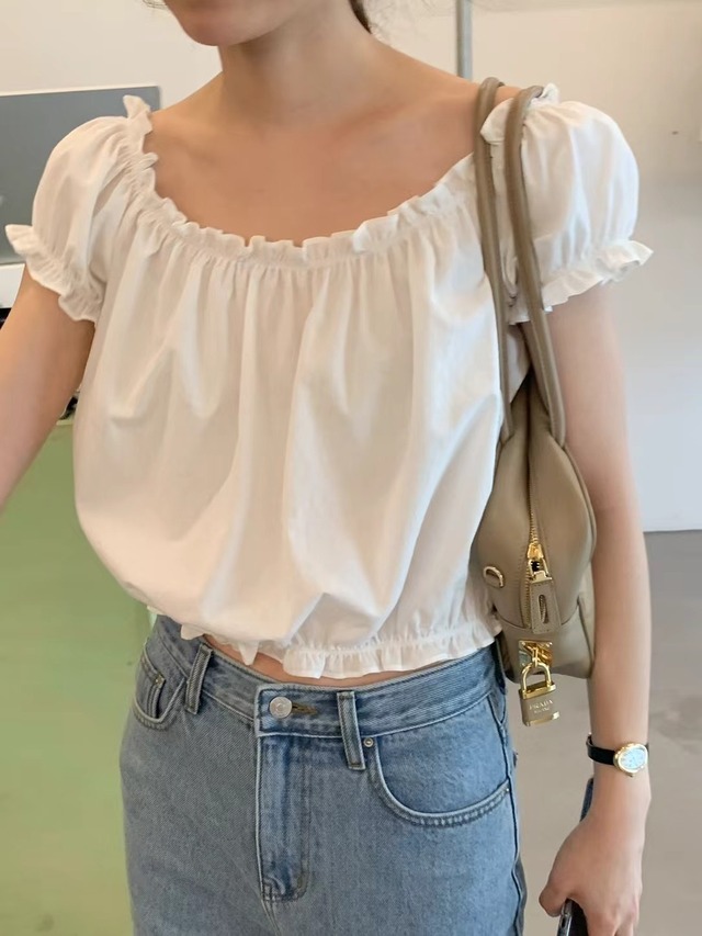 (OUNCE)  off shoulder blouse / 2color