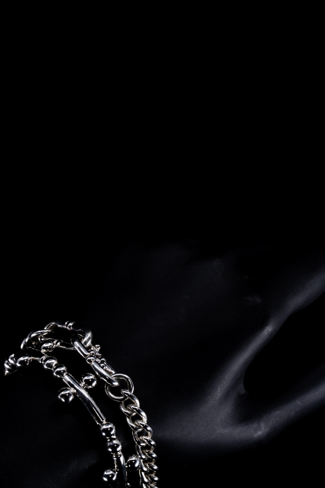 BN-115 BP Cross Junction bangle (Double Gurumetto chain)