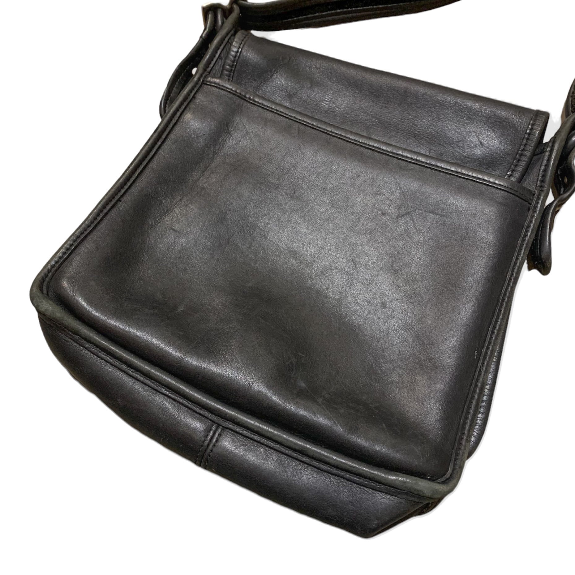 Old Coach Leather Shoulder Bag Black / オールドコーチ ショルダー