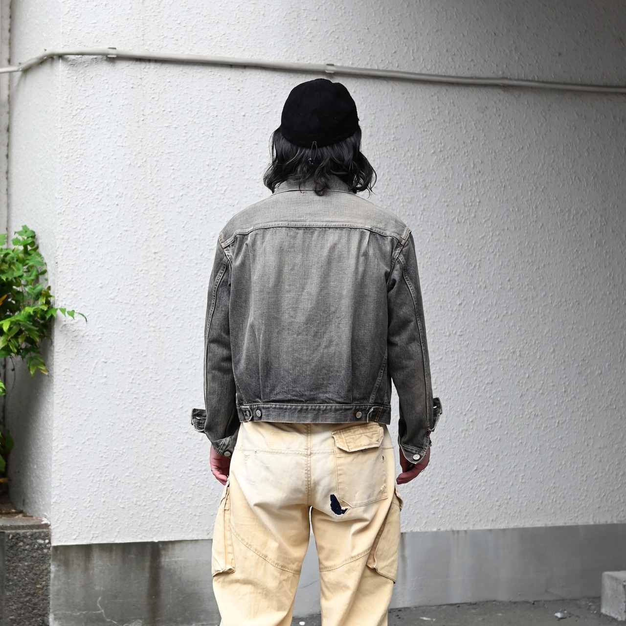 INTERIM / SHABBY VINTAGE  "2ND" SHUTTLE DENIM SIDE PANEL JACKET