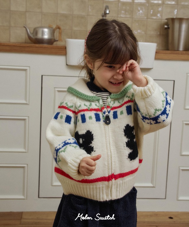 〚予約〛koala knit zip up<kids>