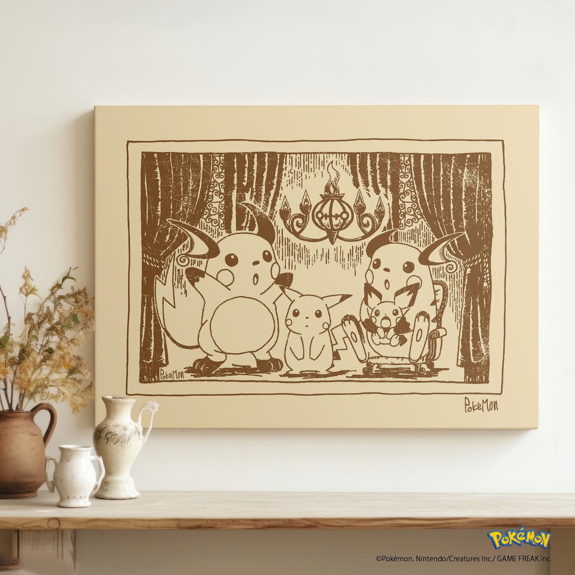 アートパネル ポケットモンスター ポケモン ピカチュウ ライチュウ