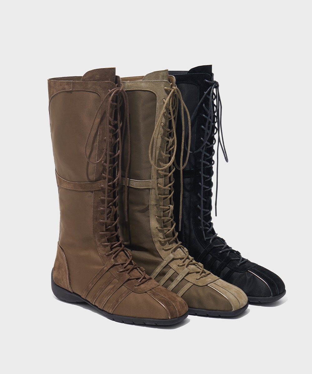 ★早期完売★ROCKFISH WEATHERWEAR★BLISS LACEUP LONG BOOTS★ ROCKFISH WEATHERWEAR】BLISS LACEUP LONG BOOTS - 3 colors