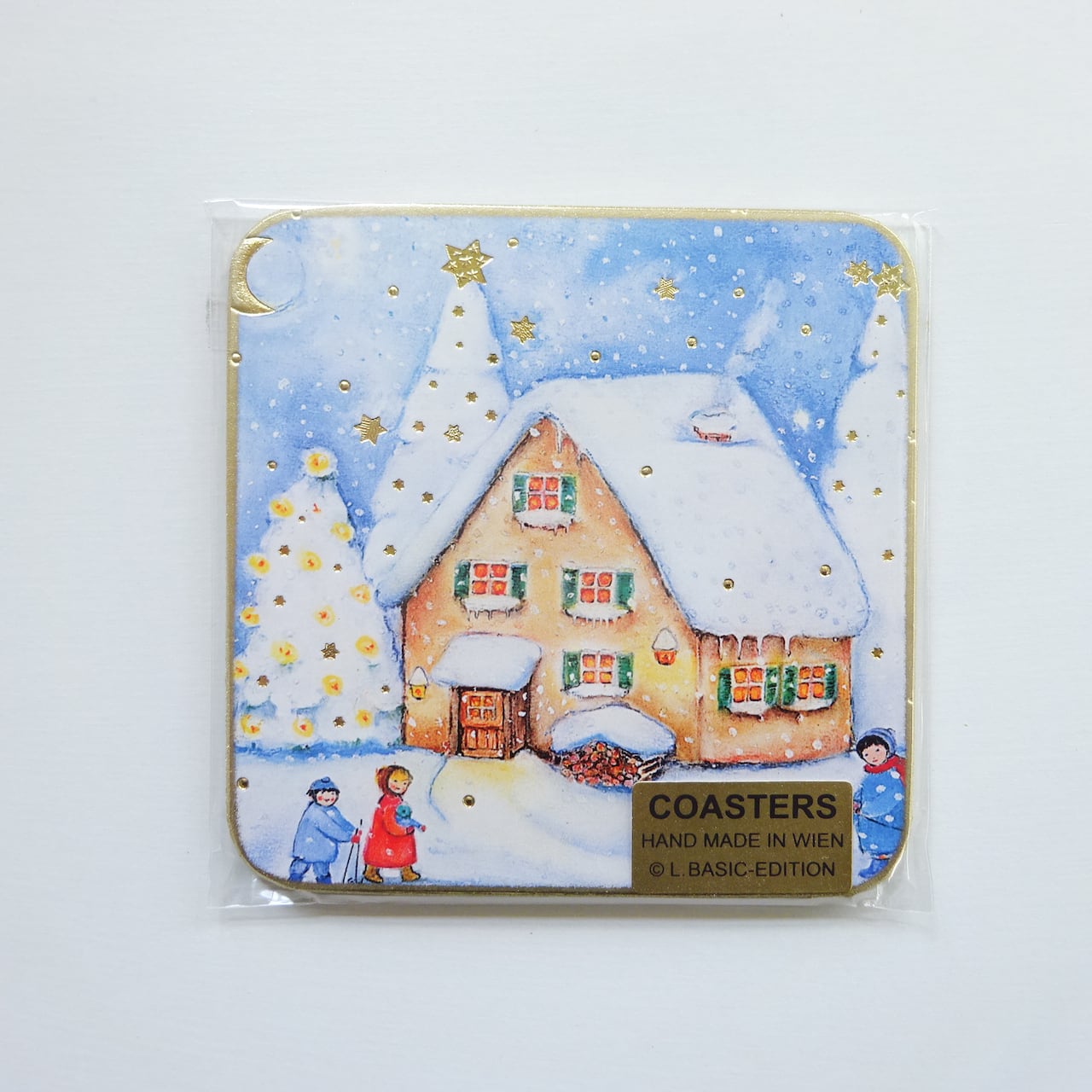 クリスマス コースター C-1103 雪景色 Luka Basic | paperstory