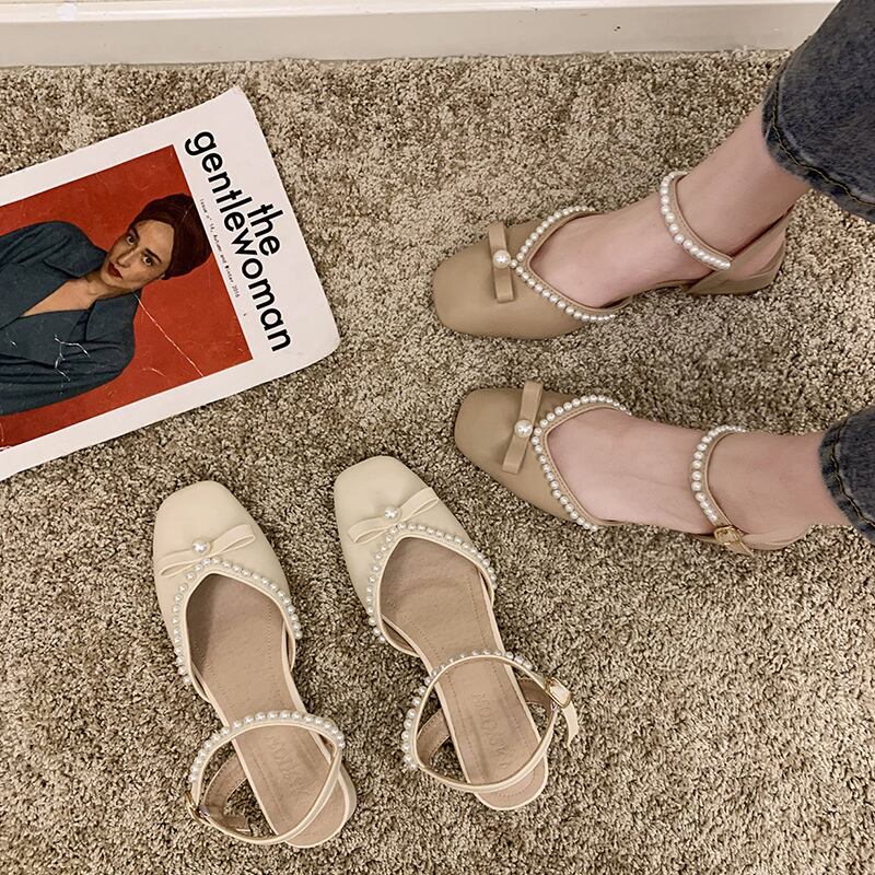サンダルサマーパールバックルベルト スタイル 靴 シューズ 大人ガーリー スウィート キュート カジュアル 夏物 ハーネス 真珠 部族の婦人靴67391498596