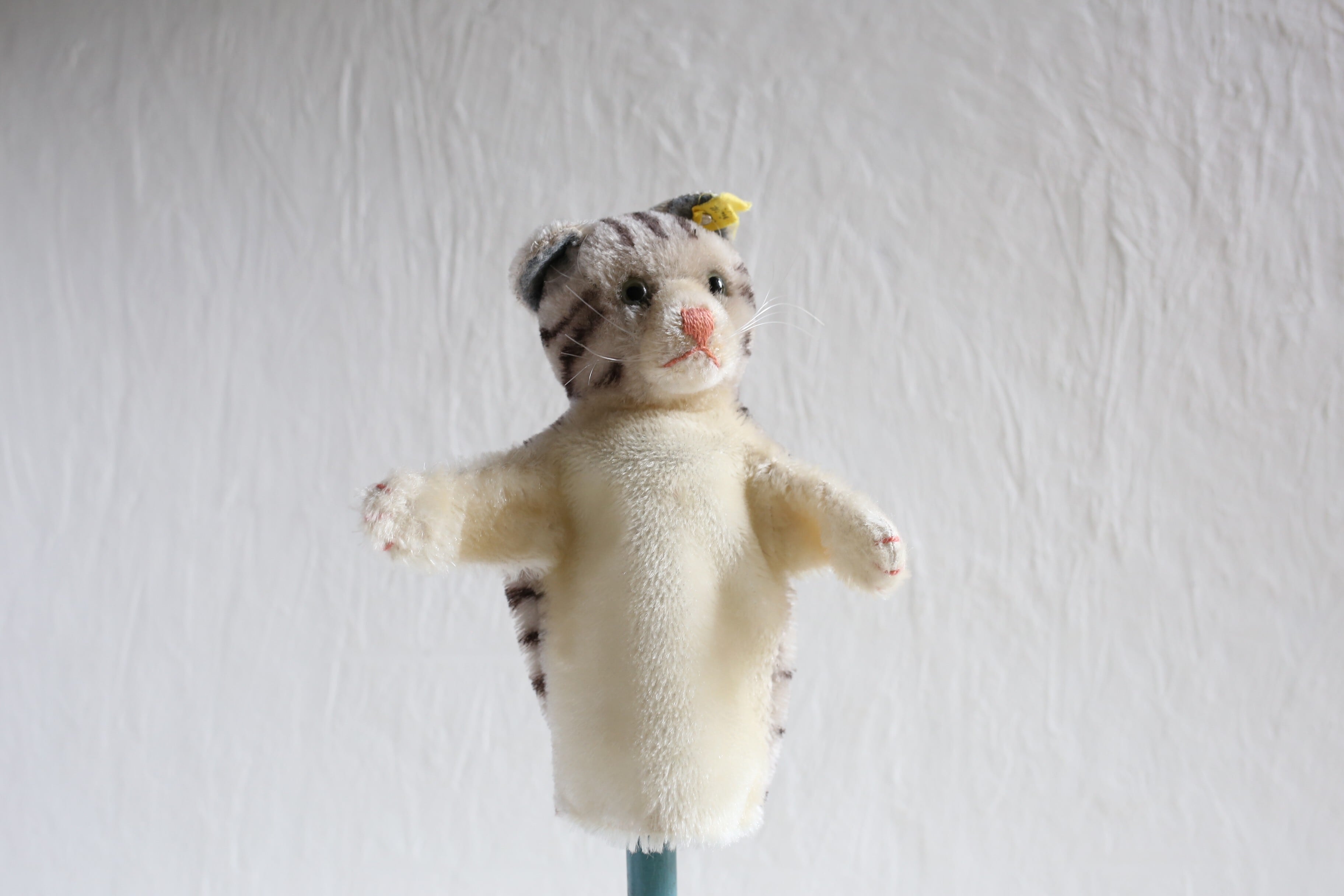 ドイツ ヴィンテージ Steiff パペット ネコ 『Hand-Cat』 タビー N