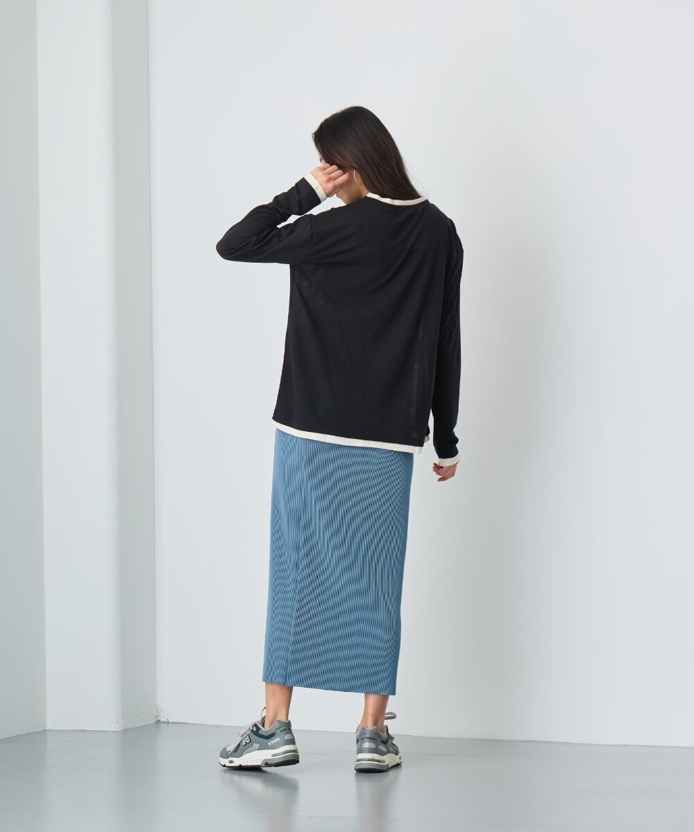 フェイク レイヤード ロンt No 24011 フェイクレイヤードロングTシャツ