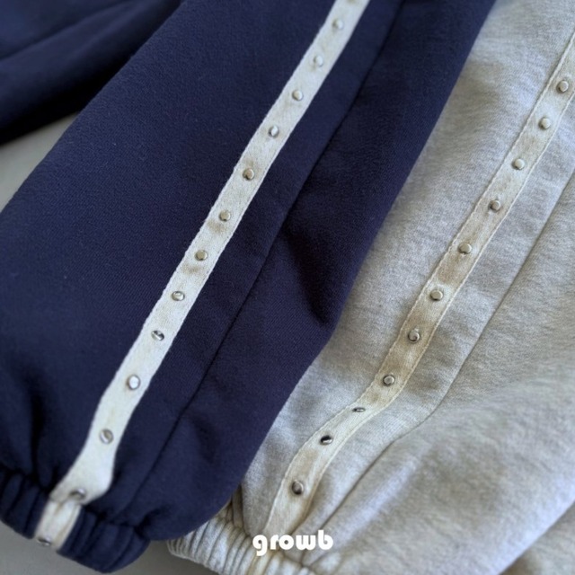 スタッドジョガーパンツ ※ジュニアsize 【GROWB】