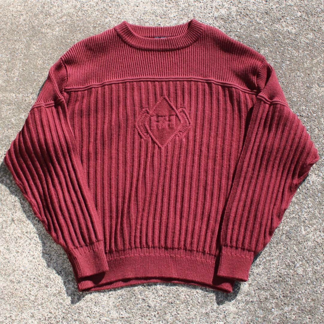 【LLサイズ】Helly Hansen ヘリーハンセン HHロゴマーク入り 古着 ウールセーター