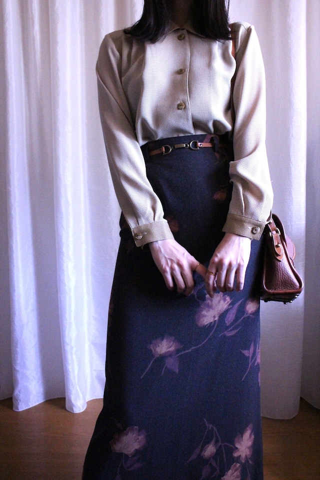 flower long skirt