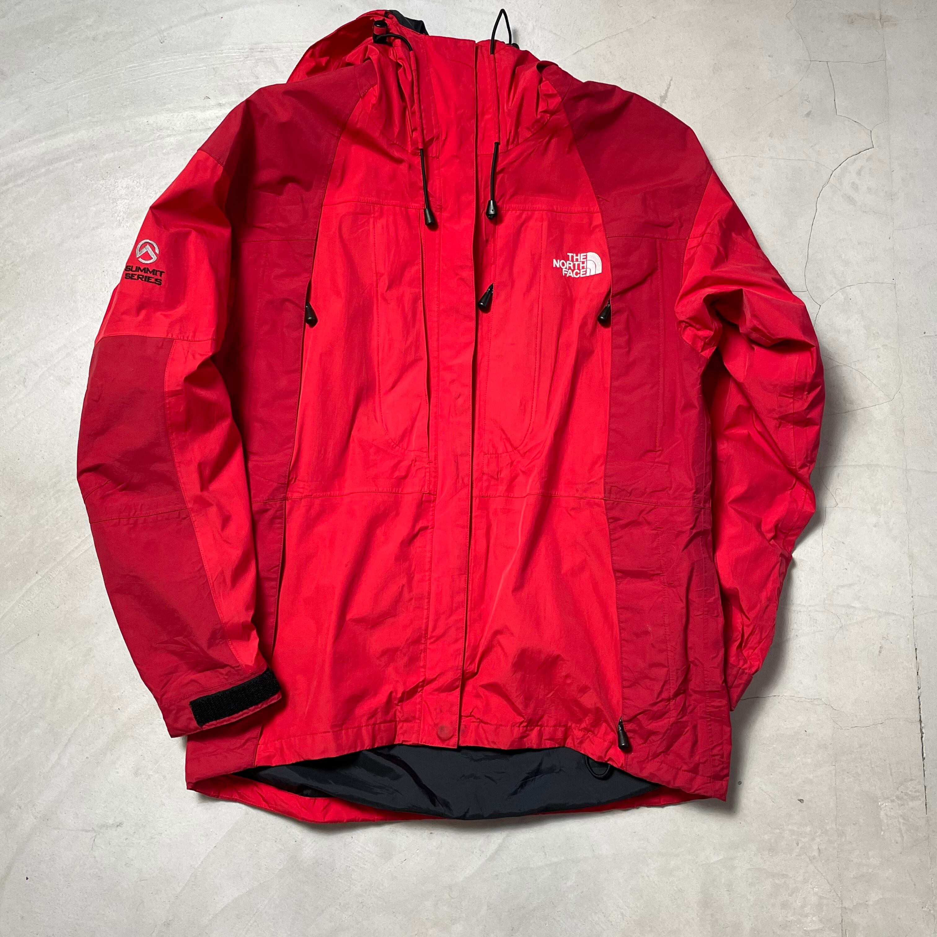 THE NORTH FACE ザ ノースフェイス SUMMIT SERIES サミットシリーズ GORE-TEX ゴアテックス ナイロンジャケット マウンテンパーカー レディースM 古着 サミットシリーズ レッド 赤【アウトドアジャケット】