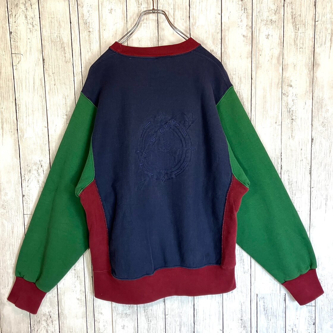 USA製】ハードロックカフェ スウェット マルチカラー 両面 刺繍ロゴ 