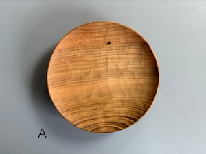 山口和宏|◯皿18cm|Φ180 x 30 mm|山桜