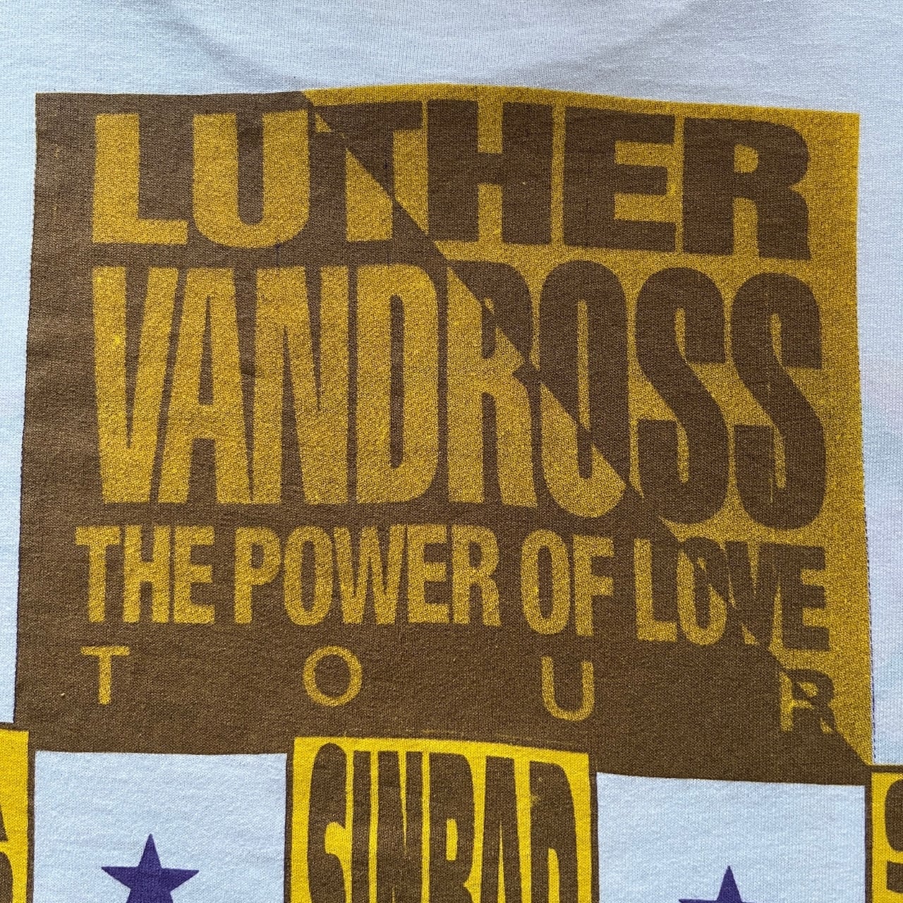 Luther Vandross 1991 The Power Of Love Tour Rap Tee | Vintage High