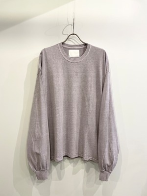 TrAnsference wide fit long sleeve T-shirt - lavender garment dyed