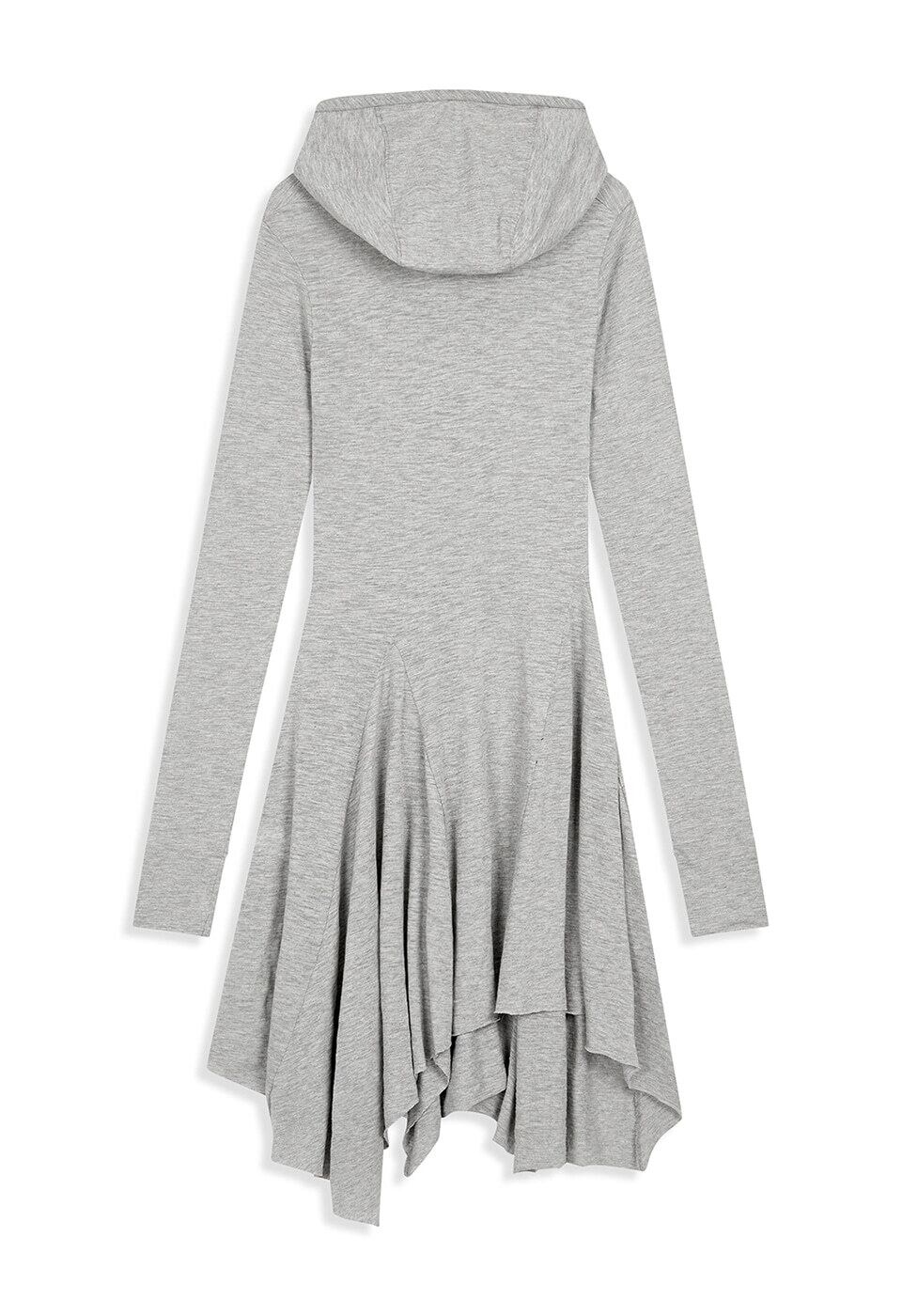OPEN YY] HOODED JERSEY DRESS, GRAY 正規品 韓国ブランド 韓国