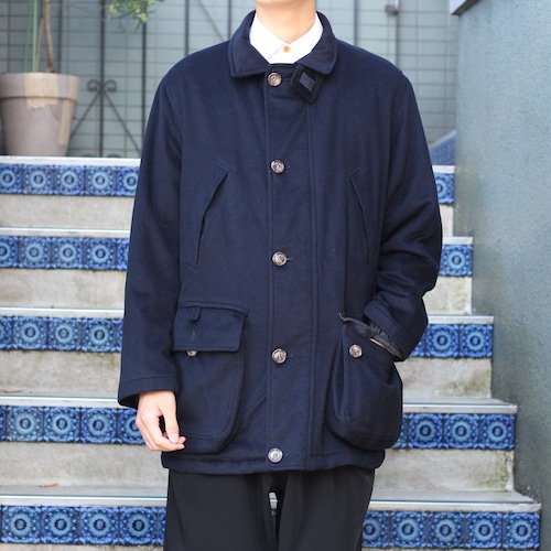 .LORO PIANA CASHMERE100% STORM SYSTEM  DOODED BLOUSON MADE IN ITALY/ロロピアーナカシミヤ100%ストームシステムフーデッドブルゾン2000000024257