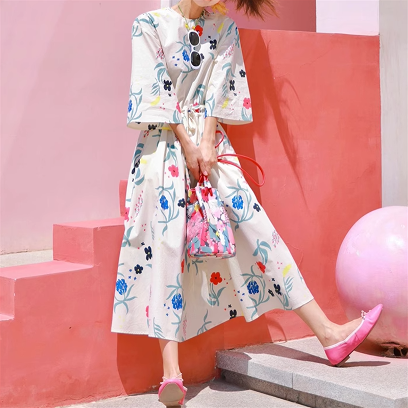 マルチフラワーワンピース 10860