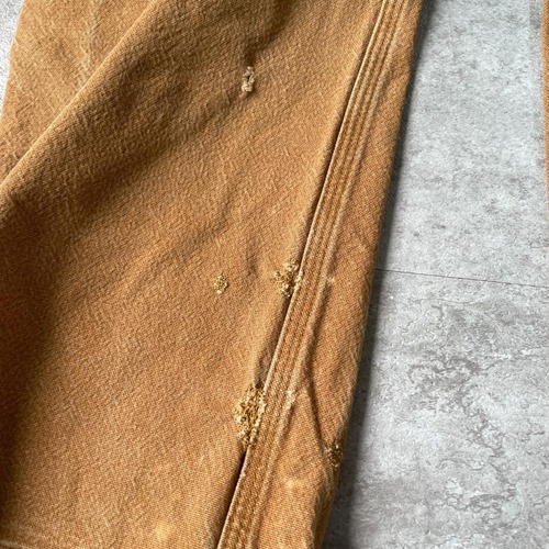 20s ブラウン ダブルニー カーハート Carhartt 32×34 詳細写真18