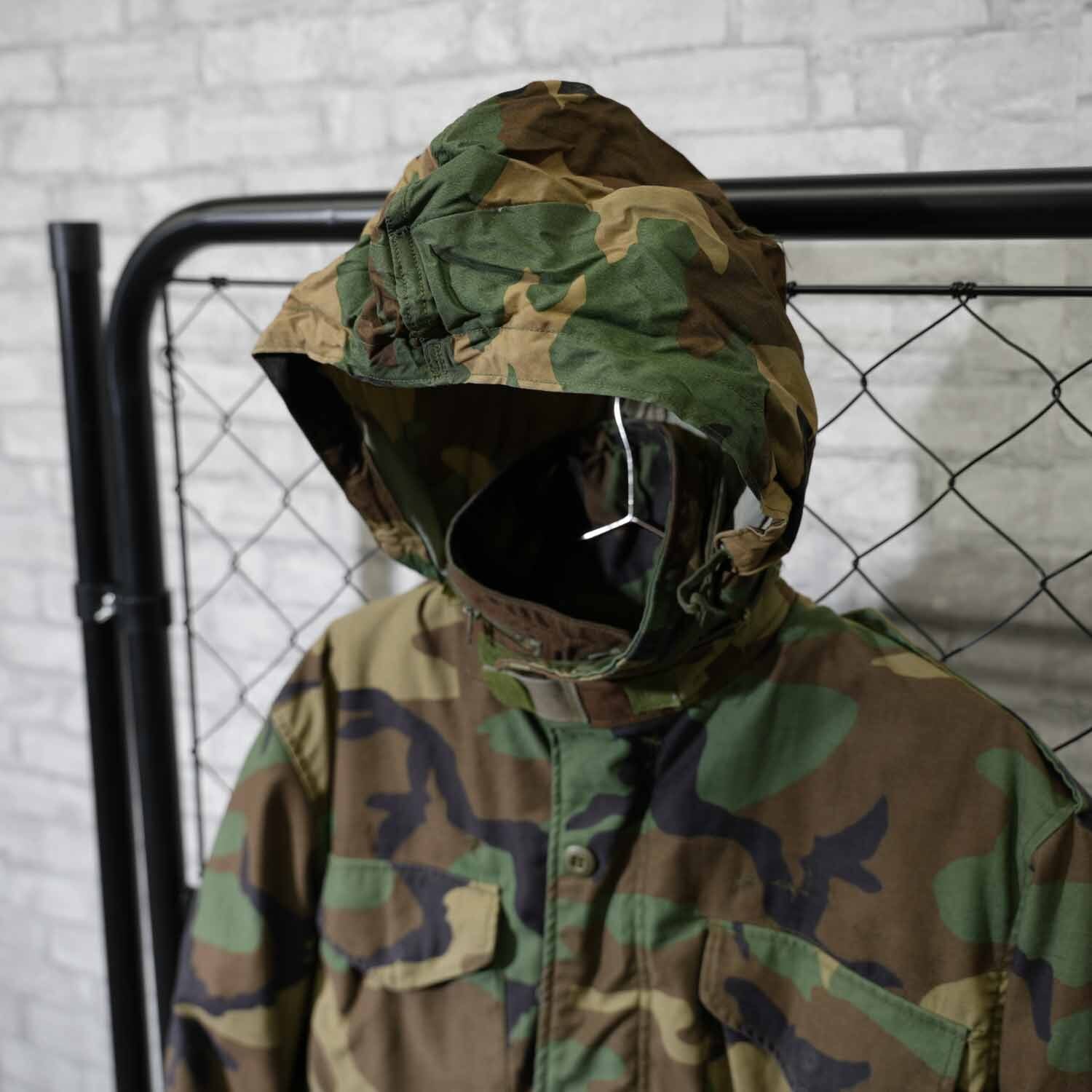 80s U.S. ARMY M-65 フィールドジャケット ウッドランドカモ SMALL