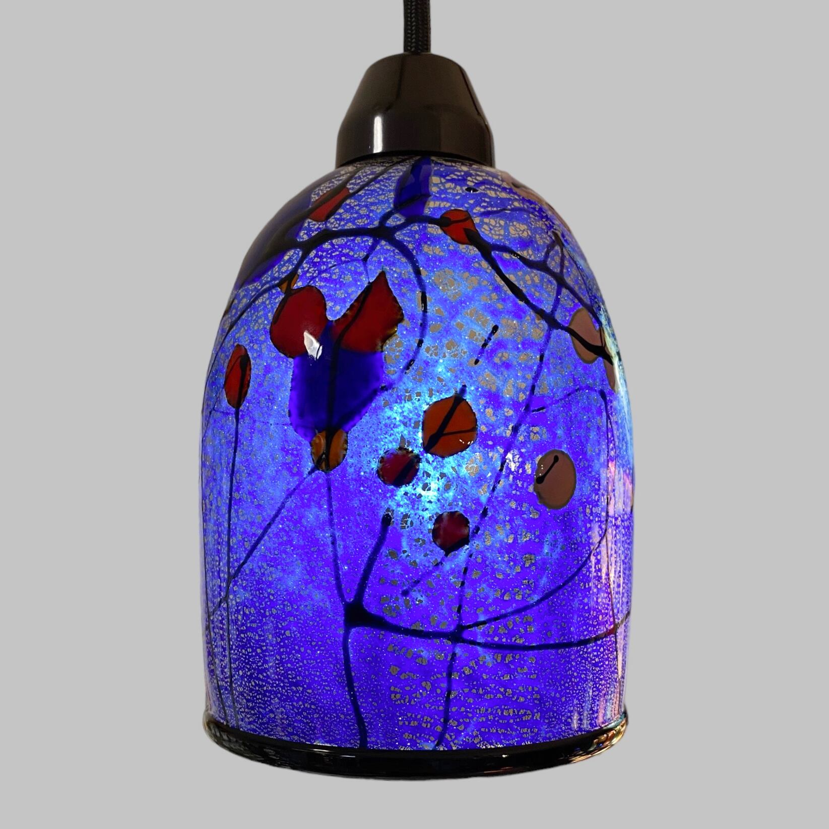 ベネチアンガラス ペンダントランプ Kandinsky ドーム(S) Blu 青色 ベネチアンガラス ペンダントランプ Kandinsky ドーム(S) Blu 青色
