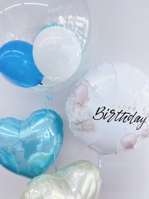 誕生日 浮き型バルーン ヘリウムバルーン バースデー