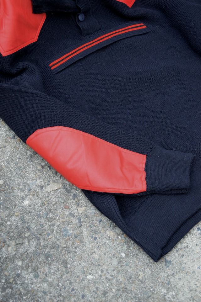 Subalpino 70s-80s Dead Stock Old Anorak Command Sweater Vergine Wool Made in Italy スパルピーノ社 1980 ユーロ古着 オールドコマンドセーター アノラックニット