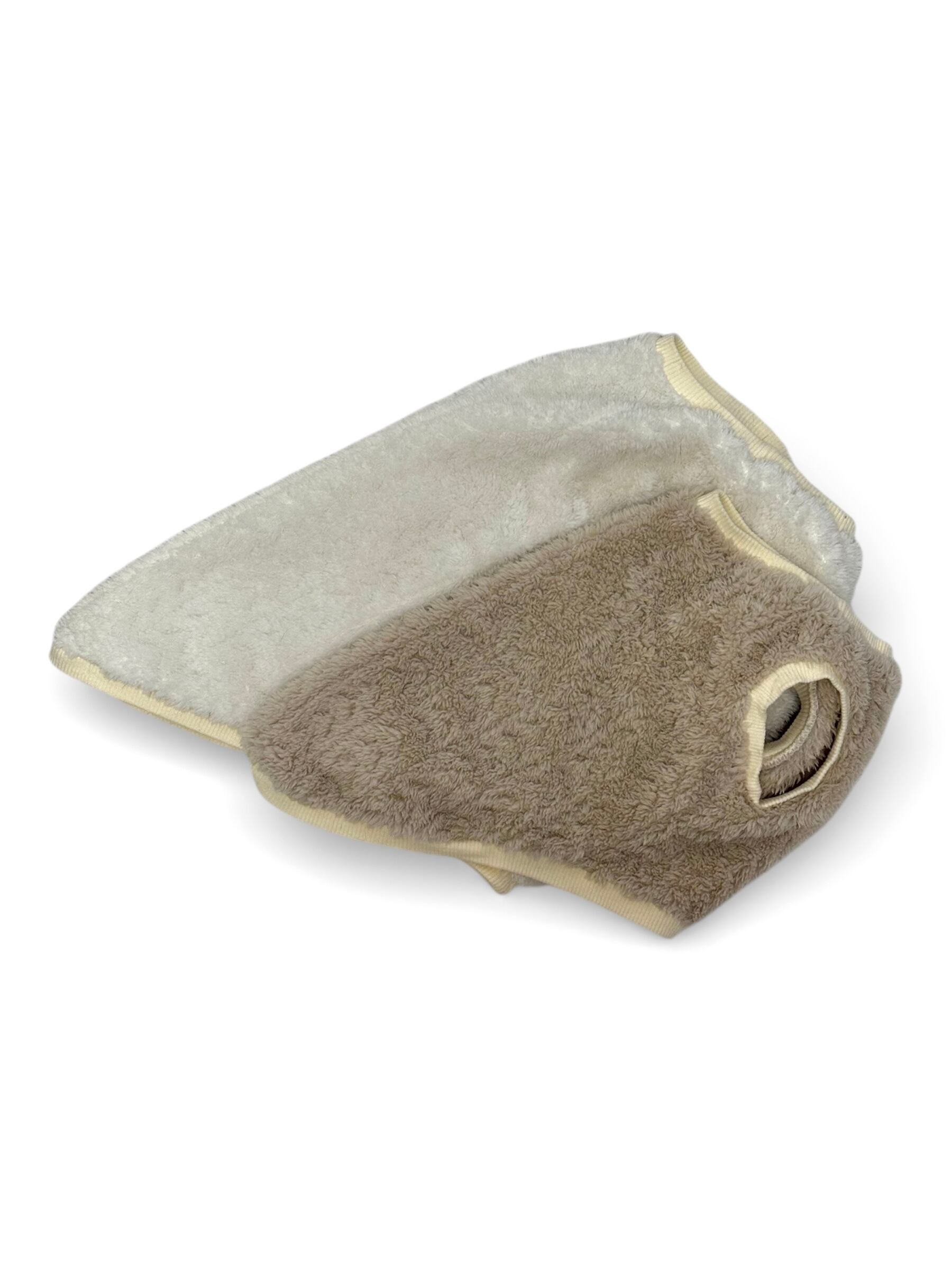 ボアトップス（白・モカ）