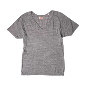 H.R.MARKET ハリウッドランチマーケット Vネック 半袖Tシャツ 4/グレー/ストレッチ