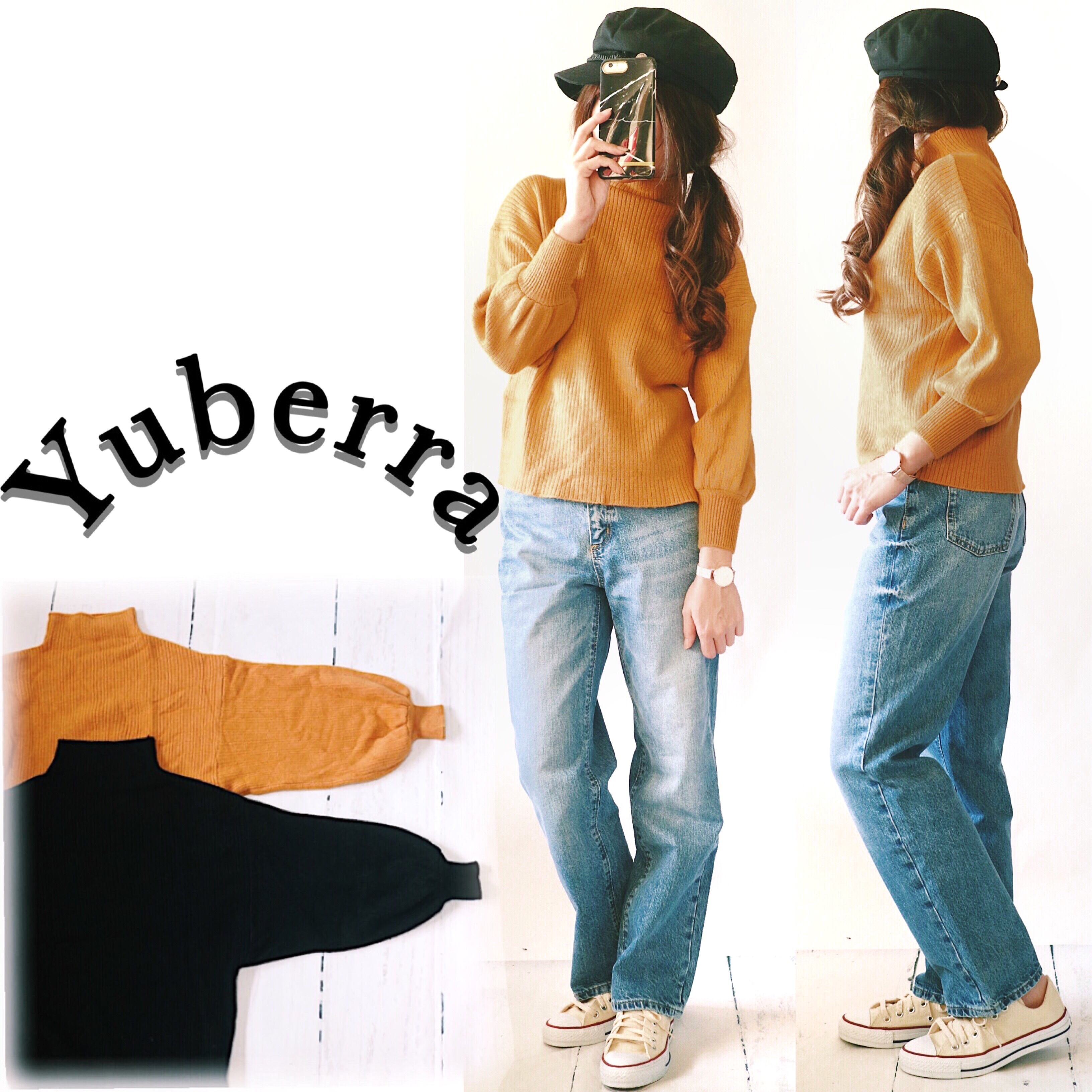 バルーンスリーブニット