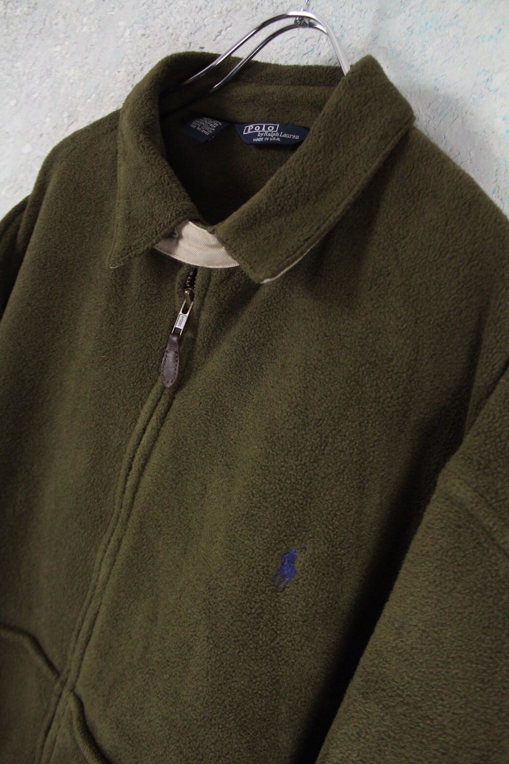 1980's Polo by Ralph Lauren カーキ フリース スイングトップブルゾン