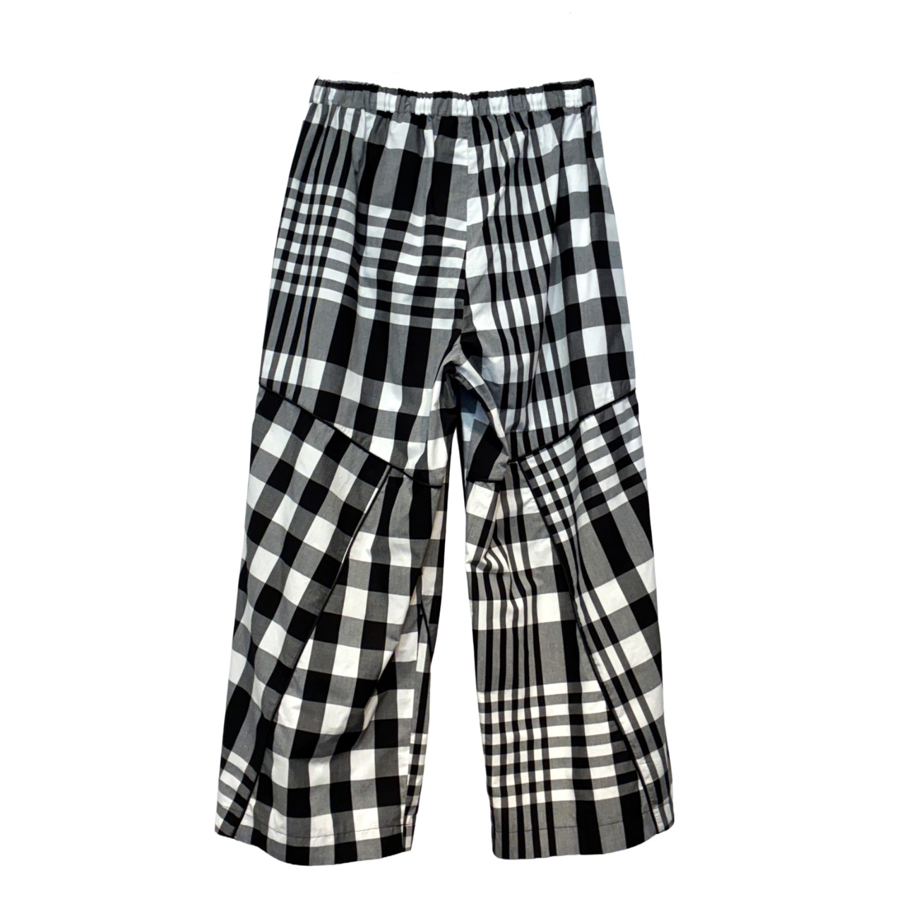 【最新作】ビッグチェックパッチワークパンツ【264-6109】Big check patchwork pants