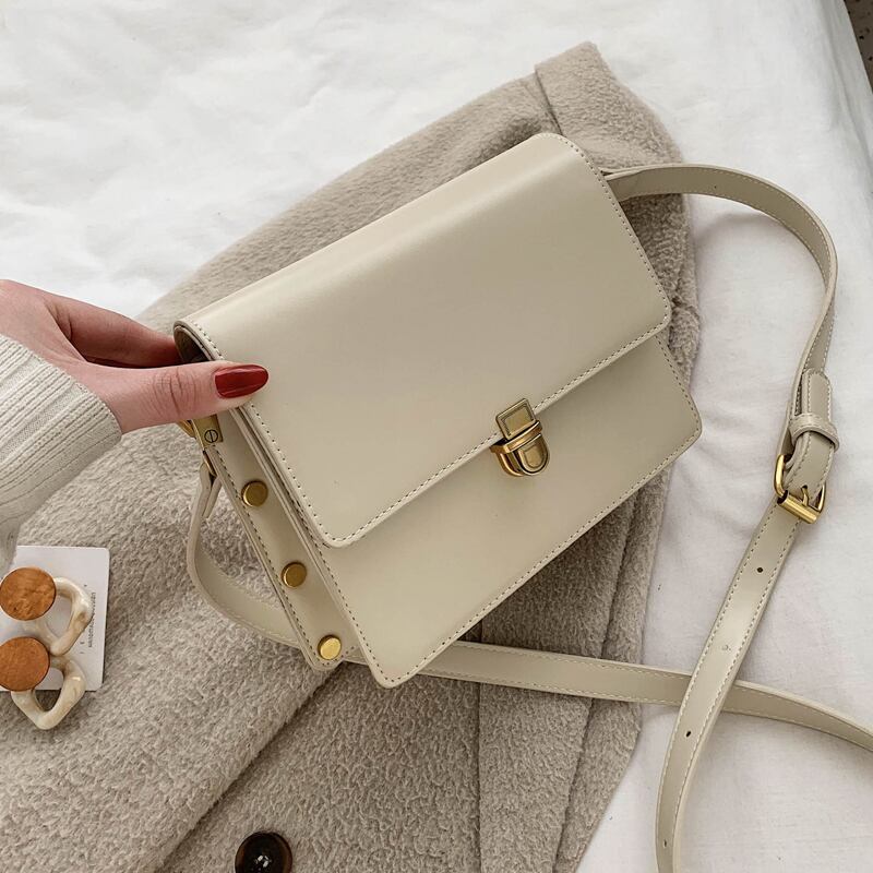 テクスチャーワンショルダーウエスタンスタイルスモールバッグハンドバッグ2020ワイルドメッセンジャーバッグの新しいトレンディなバージョンシックなスモールスクエアバッグ 手作りハンドバック48458607558