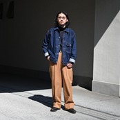 INTERIM(インテリム) カキシブ染めチノスラックスコーディネート