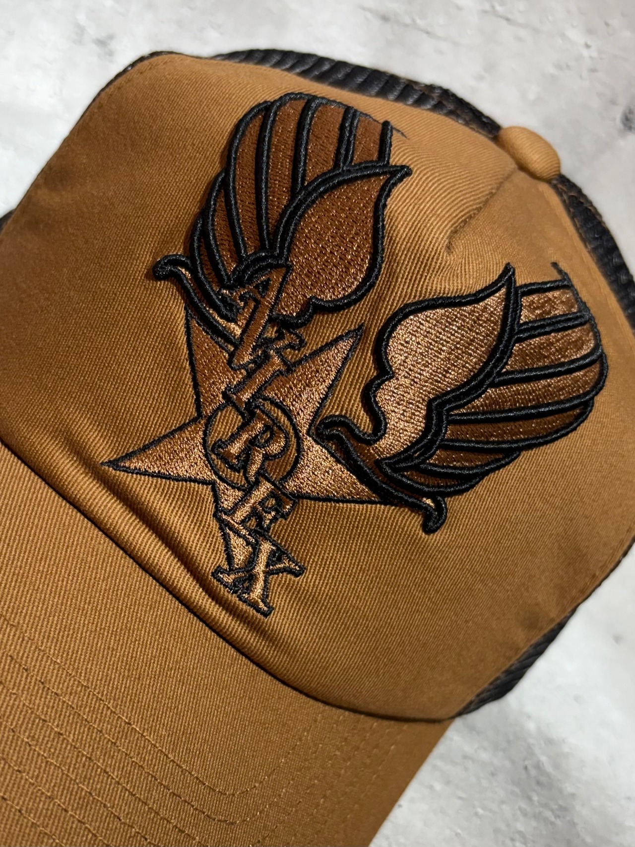 AVIREX / アヴィレックス USAF Embroidery メッシュキャップ ブラウン