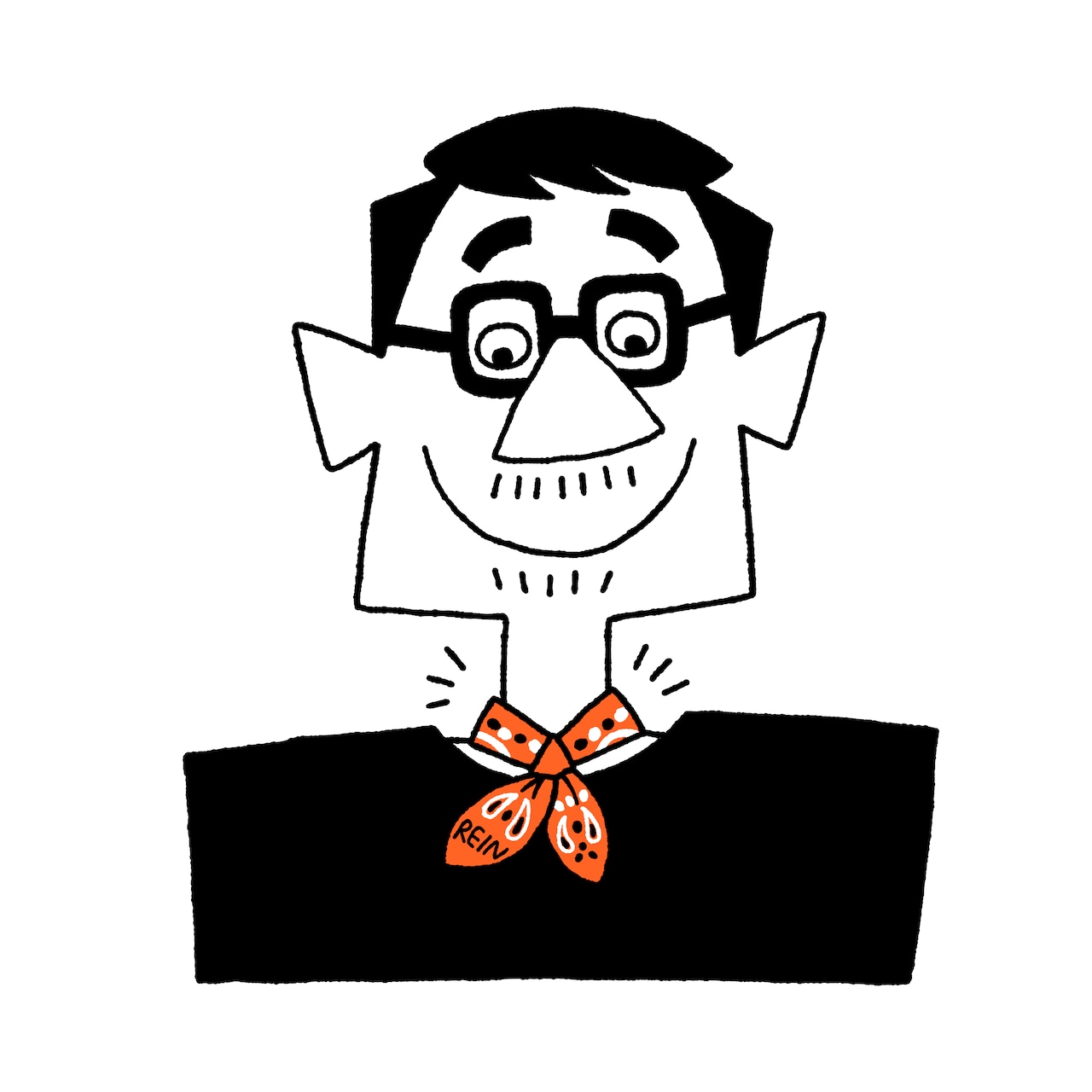 ＜REIN＞ Embroidered Bandana エンブロイダリー バンダナ (beige) - 5