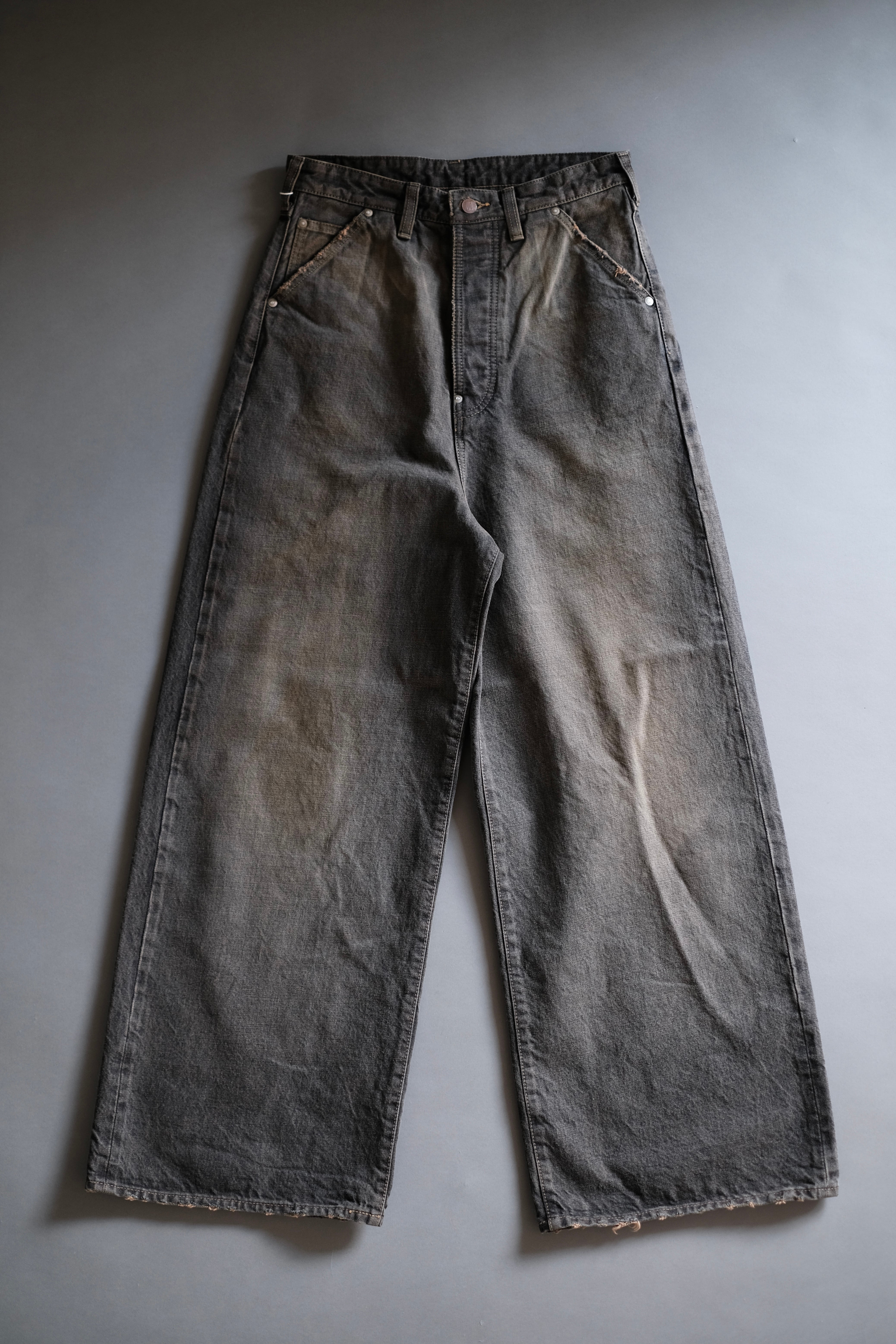 DAISUKE TANABE / Coffee Black Denim Trousers_dstryd | LIVING