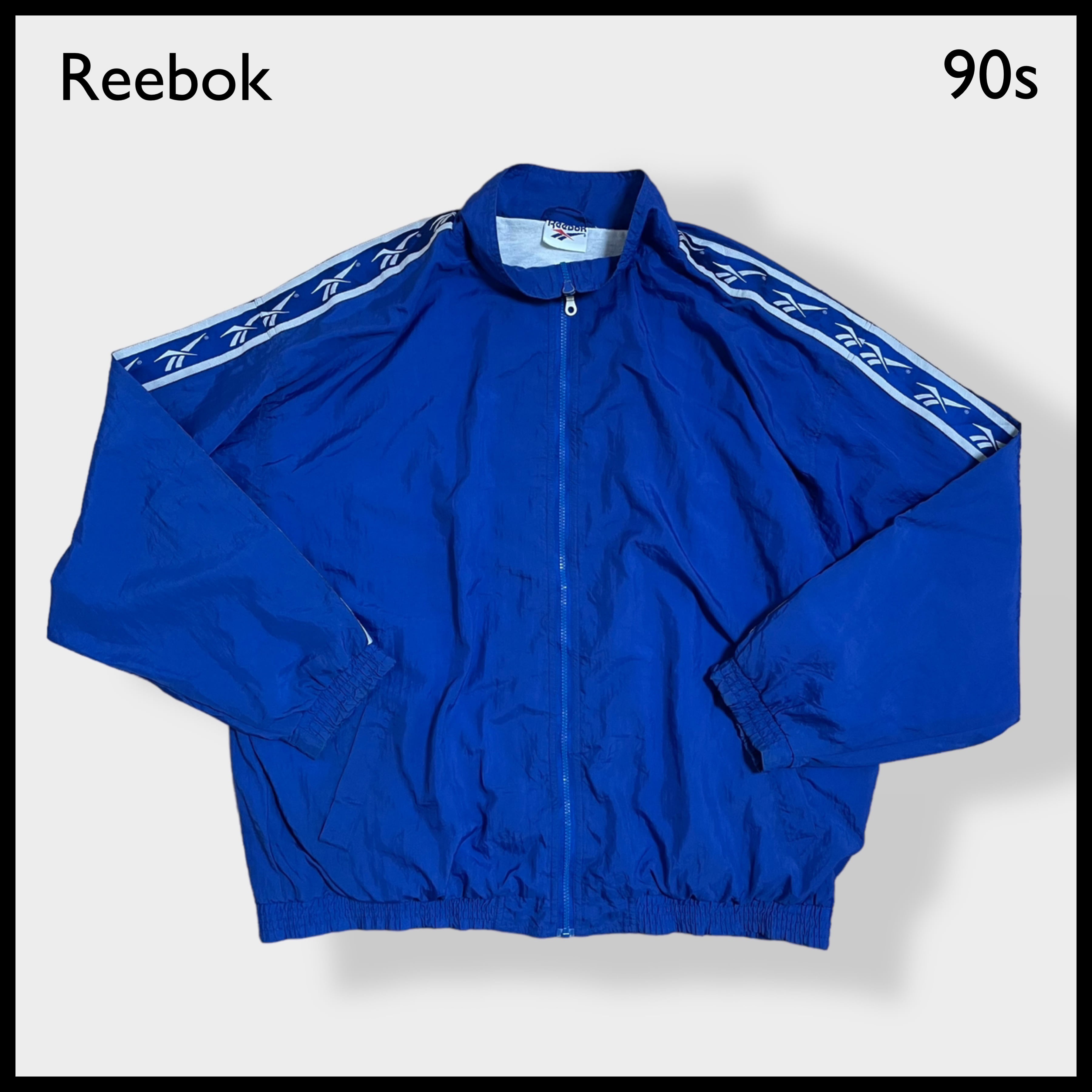 Reebok 90s ナイロンジャケット M 紺 コムドット ヤマト-