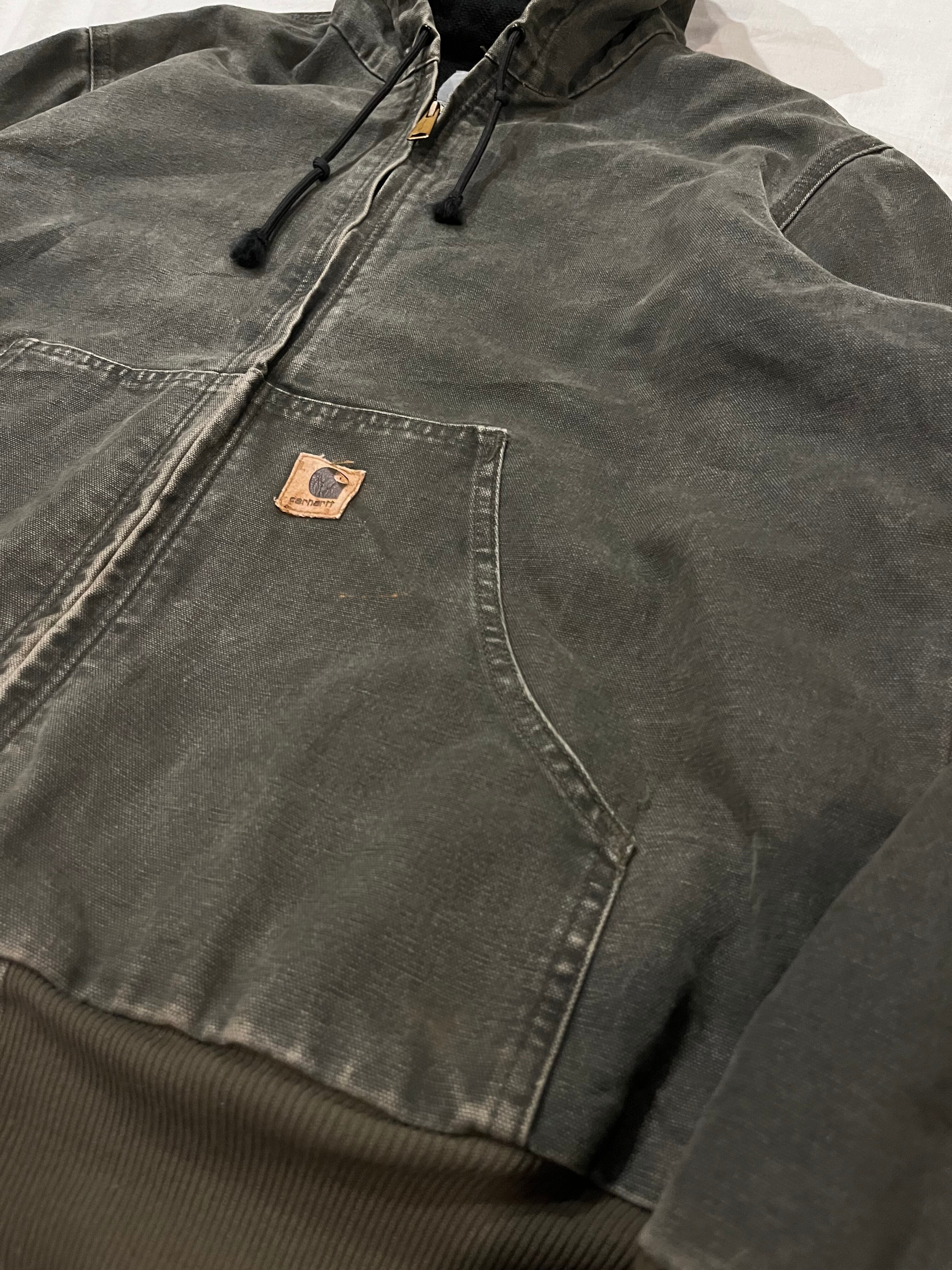00s Carhartt J25 Active Jacket Moss Green カーハート J25 